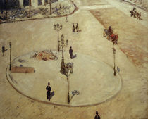 Caillebotte / Traffic Island / Painting by klassik art