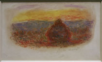 C.Monet, Heuhaufen bei Sonnenuntergang von klassik art