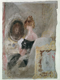 Turner / Women at Mirror / Gouache 1830 by klassik art