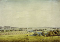 Rügen Landscape (View of Putbus) / C.D.Friedrich / Watercolour, 1824/25 by klassik art