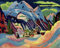 E.L.Kirchner, Davos im Winter von klassik art