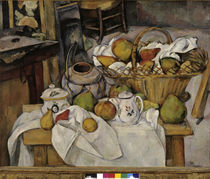 Cezanne / Still-life with Fruit Basket by klassik art