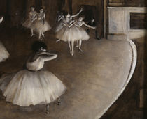 E.Degas, Ballettprobe auf der Bühne von klassik art