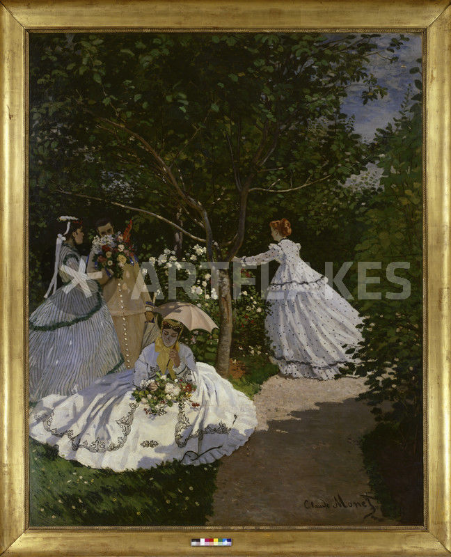 Claude Monet Women In A Garden 1867 Picture Art Prints And