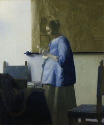 J.Vermeer, Briefleserin in Blau / Gemälde, 1663 von klassik art