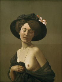 F.Vallotton, Frau mit schwarzem Hut von klassik art