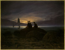 C.D.Friedrich, Mondaufgang am Meer/1822 von klassik art