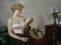 F.Vallotton, Lesende Frau von klassik art