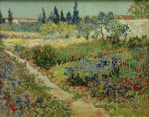V. van Gogh, Blühender Garten mit Pfad von klassik art