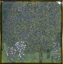 Gustav Klimt, Rosensträuche unter Bäumen von klassik art