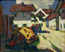 Murnau - Houses / W. Kandinsky / Painting 1908 by klassik art