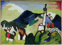 W.Kandinsky, Studie Murnau mit Kirche II von klassik art