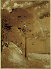 L.Ury, Fotoübermalung des Gemäldes "Der Regenbogen vom Beelitzhof" von klassik art