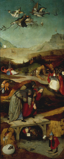 Flight and Fall of St Anthony / H. Bosch / Triptych by klassik art