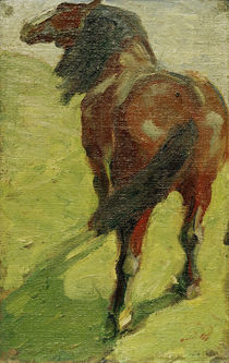 Franz Marc, Study of a horse / painting by klassik art