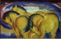 Franz Marc, Die kleinen gelben Pferde von klassik art