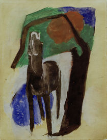 Franz Marc, Moaning horse by klassik art