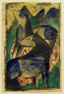 Franz Marc, Zwei blaue Pferde von klassik art