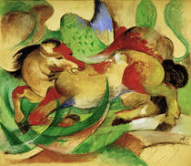 Franz Marc, Jumping horse by klassik art