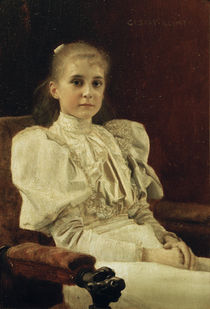 Gustav Klimt, Sitzendes junges Mädchen von klassik art