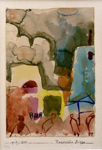 P.Klee, Tunesische Scizze / Watercolour by klassik art