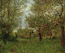 Sisley / Small Meadow in By / Painting by klassik art