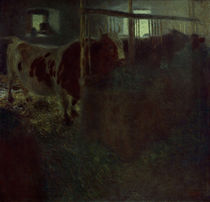 Gustav Klimt, Cows in the Stable / Painting / 1899 by klassik art