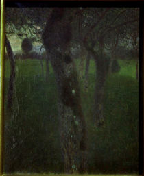 Gustav Klimt, Obstgarten am Abend von klassik art