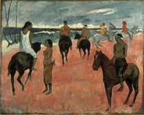 Gauguin, Reiter am Strand/ 1902 von klassik art