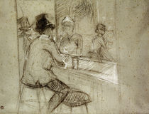 Toulouse-Lautrec, Gin Cocktail / Draw. by klassik art