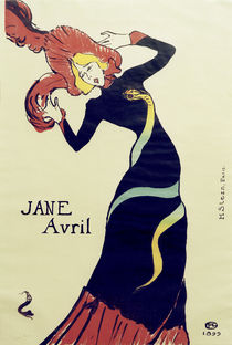 Toulouse-Lautrec, Jane Avril 1899 by klassik art