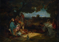 Oriental Group / C. Spitzweg / Painting c.1851 by klassik art
