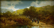 Spitzweg / Country Church-Goers /  c. 1865 by klassik art