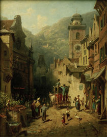 The King's Visit / C. Spitzweg / Painting c.1870 by klassik art