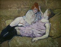Toulouse-Lautrec / The Sofa / Painting by klassik art