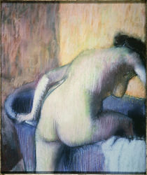 E.Degas, Frau, in eine Badewann steigend von klassik art