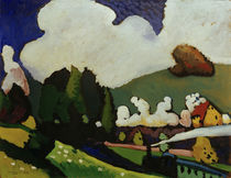 W.Kandinsky, Landschaft mit Lokomotive von klassik art