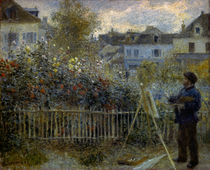 Claude Monet beim Malen / Gem. v. Renoir von klassik art