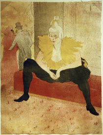 Clownesse Cha-U-Kao / Toulouse-Lautrec / Lithograph by klassik art