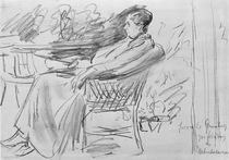 Liebermann / Martha in Wicker Chair by klassik art