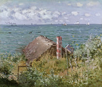 Monet / Hut near Sainte-Adresse by klassik art