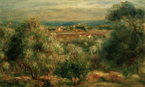 Renoir / View of sea from Haut-Cagnes by klassik art