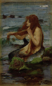 J.W.Waterhouse, A Mermaid, 1892 by klassik art