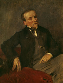 E. de Valernes, Porträt / Gem. v. E.Degas von klassik art