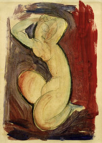 A.Modigliani, Rote Karyatide / VERDACHT EINER FAELSCHUNG! von klassik art