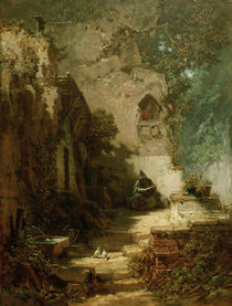 The Hermit /  C. Spitzweg / Painting by klassik art