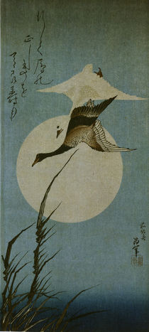 Hokusai / Zwei Wildgänse von klassik art