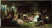 C.Spitzweg, Das Picknick /  um 1864 von klassik art