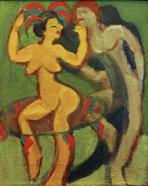 Ernst Ludwig Kirchner, Yellow Dancer with Grey Partner by klassik art