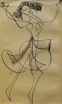 E.L.Kirchner, Ekstatische Tänzerin von klassik-art